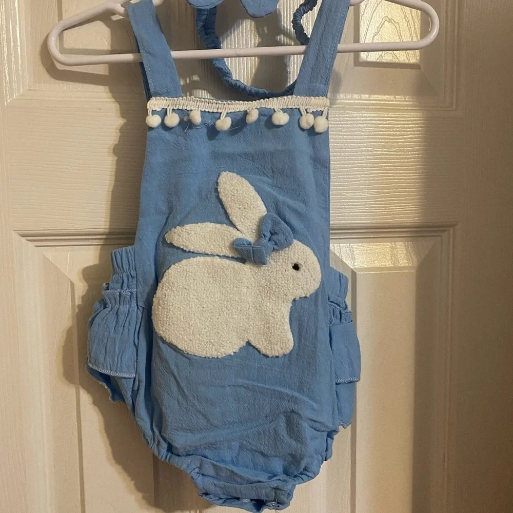 New Bunny Ruffle Butt Romper